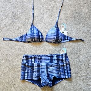 2 piece Prana Bikini, medium, blue, BRAND NEW WITH TAGS